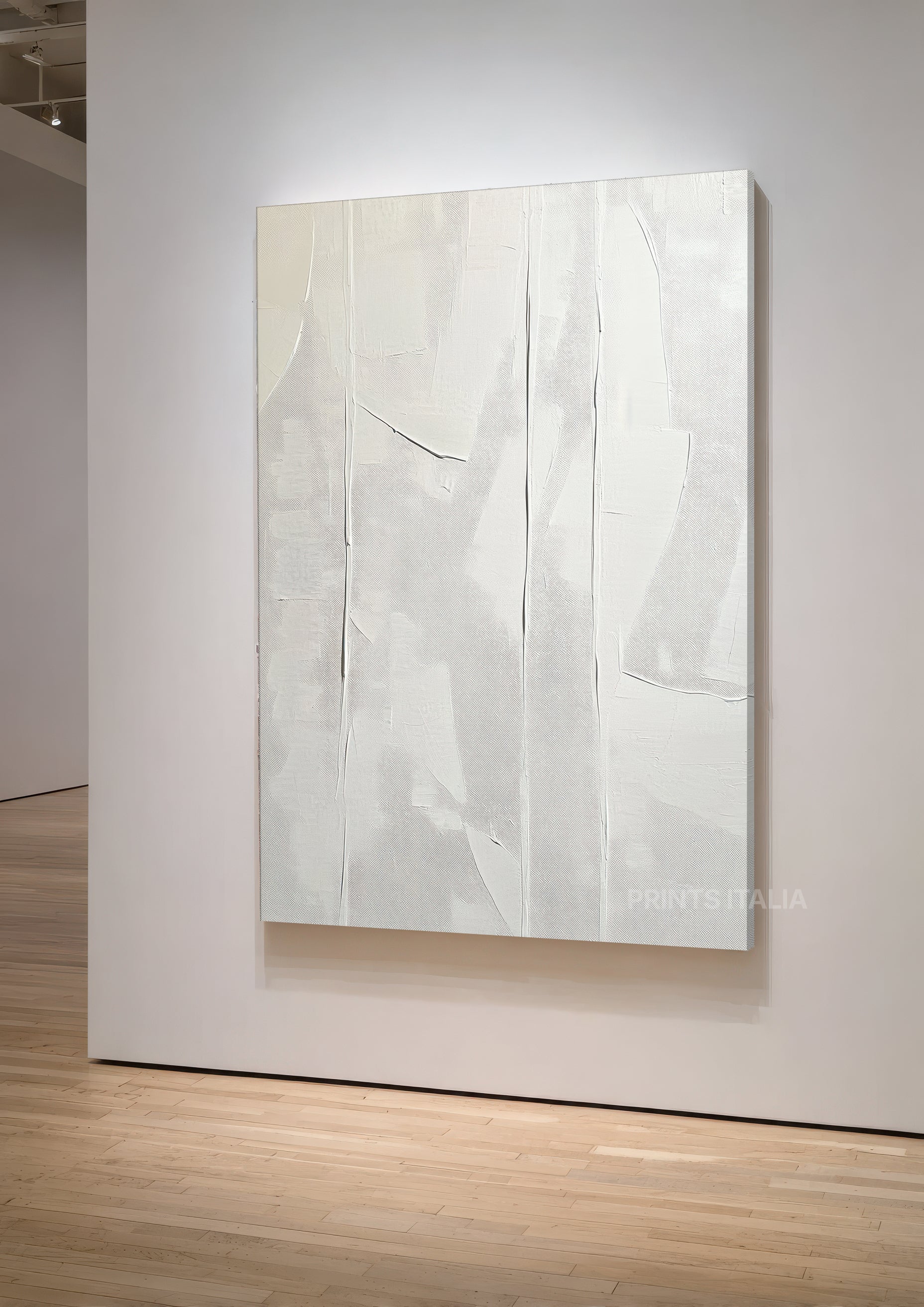 LISHYA abstract art painting in ivory and cream tones - digital download