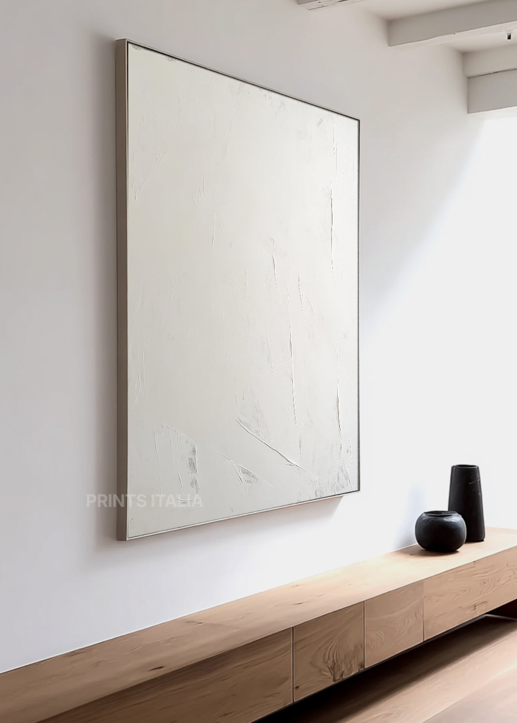 NERITH print showing delicate white texture and faint linear marks for a refined minimalist effect