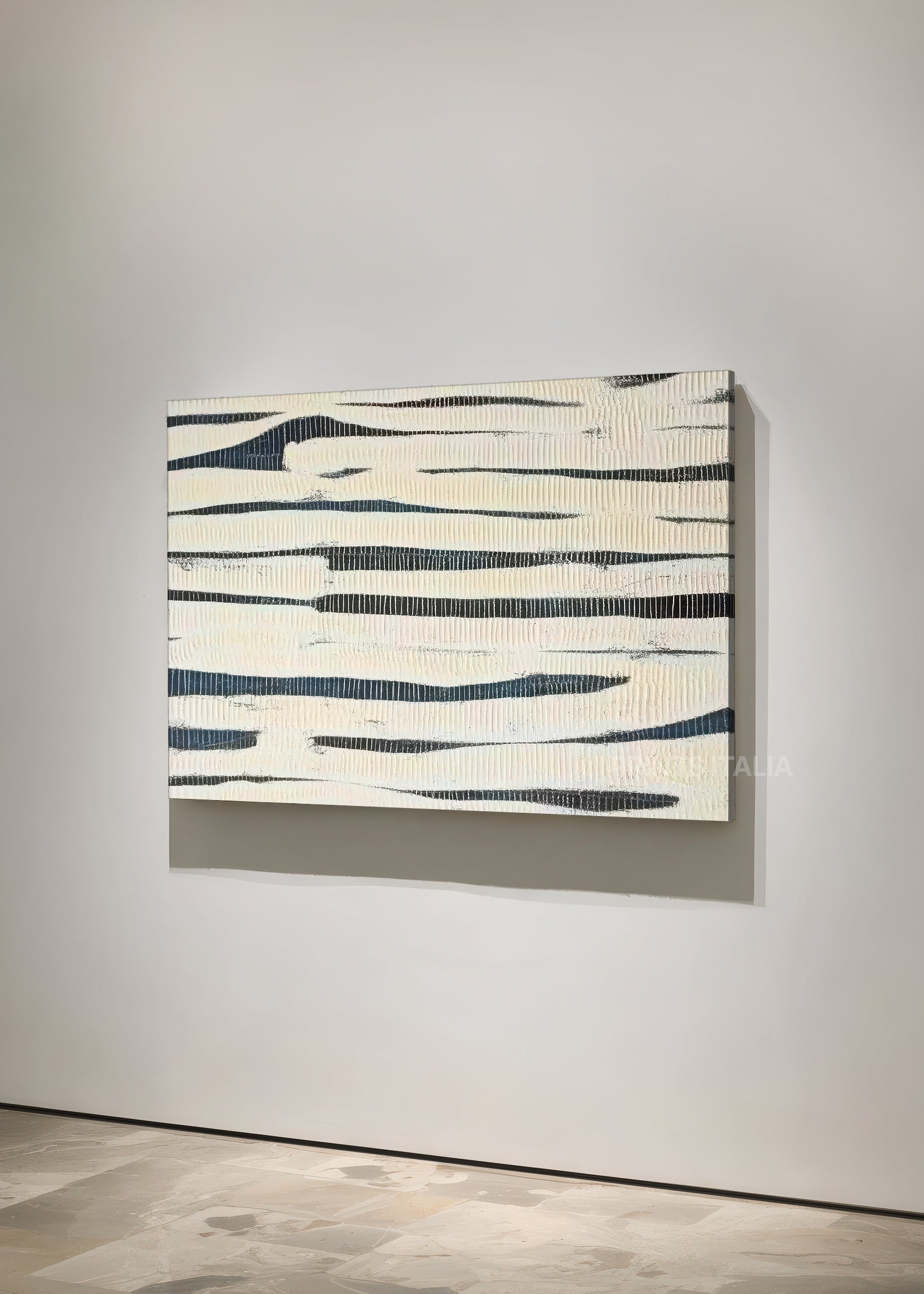  NUMA art print featuring dynamic linear composition with structured vertical rhythms and organic variation