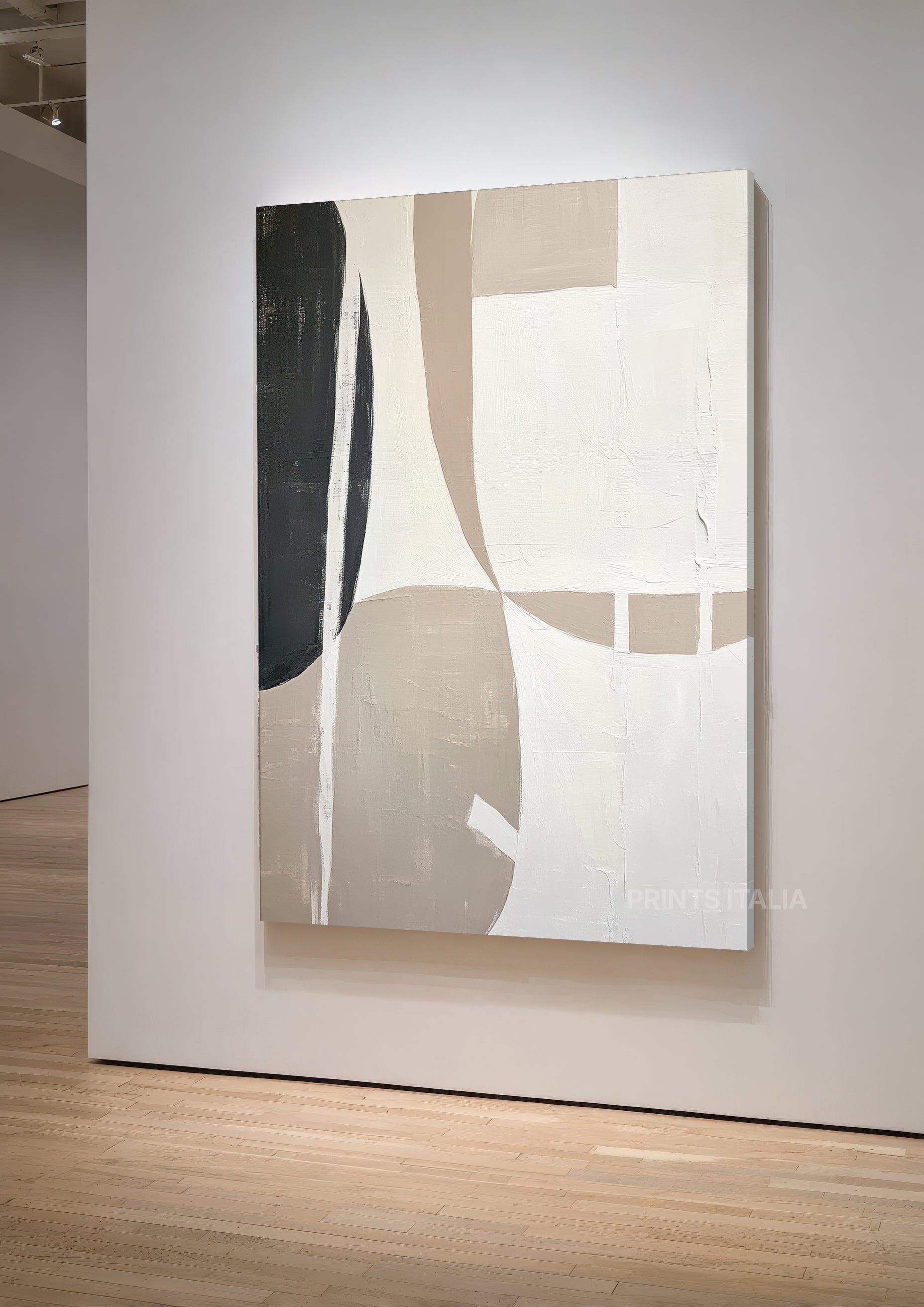 SELYN print showing layered textures and soft neutral tones - digital download