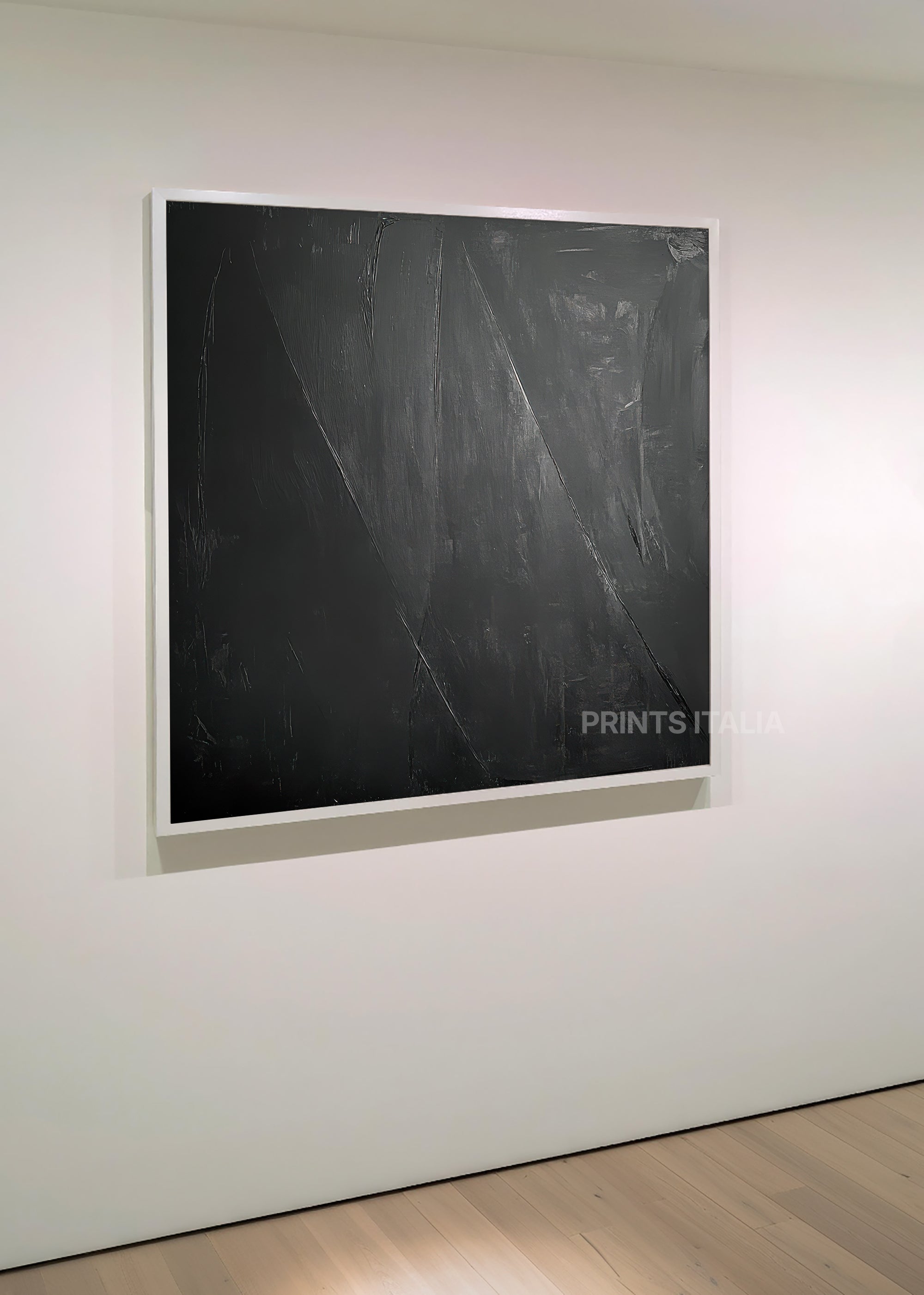 Black minimalist abstract wall art - Suri by Prints Italia