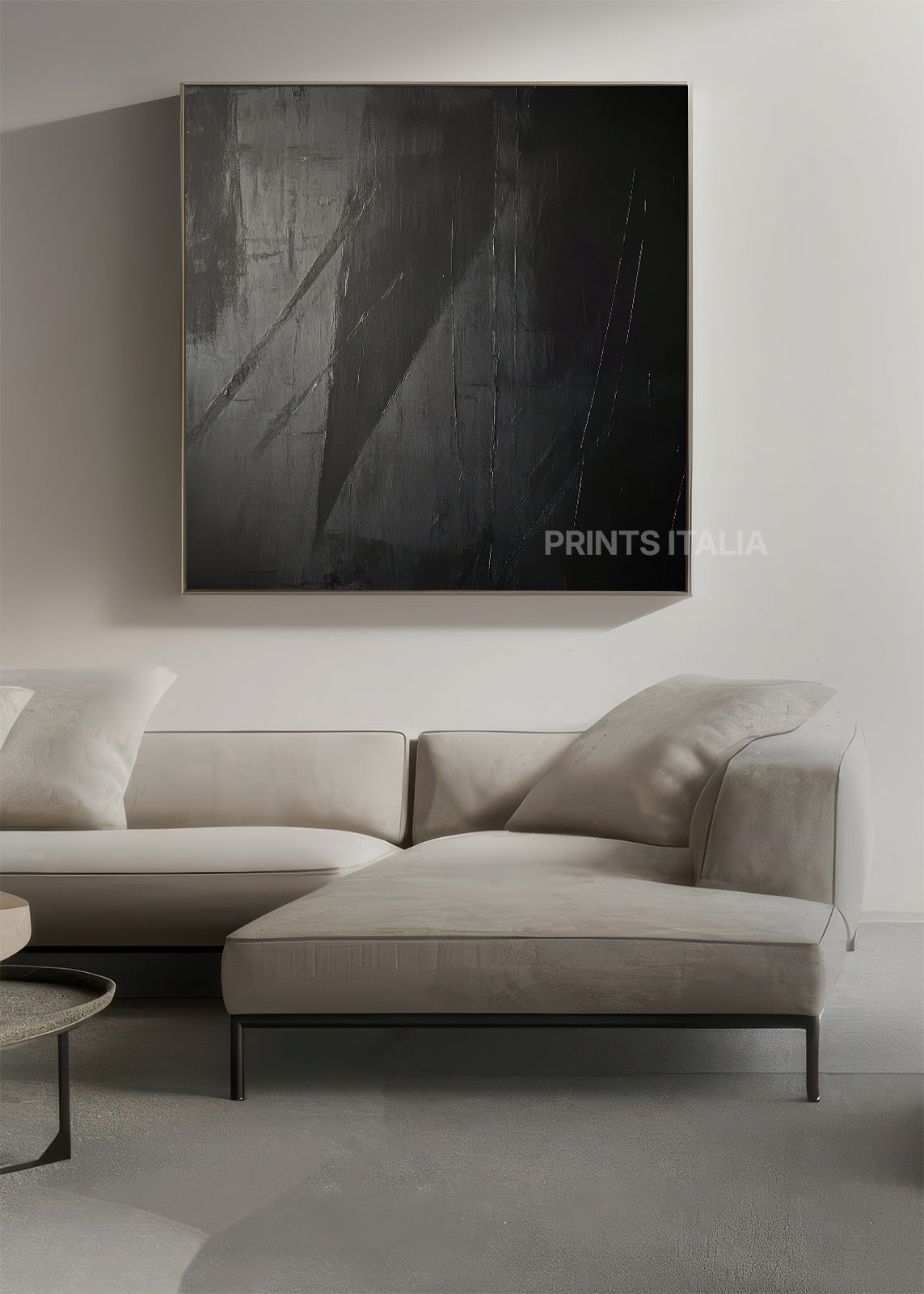 TENERA artwork featuring atmospheric dark composition with subtle linear elements and rich texture