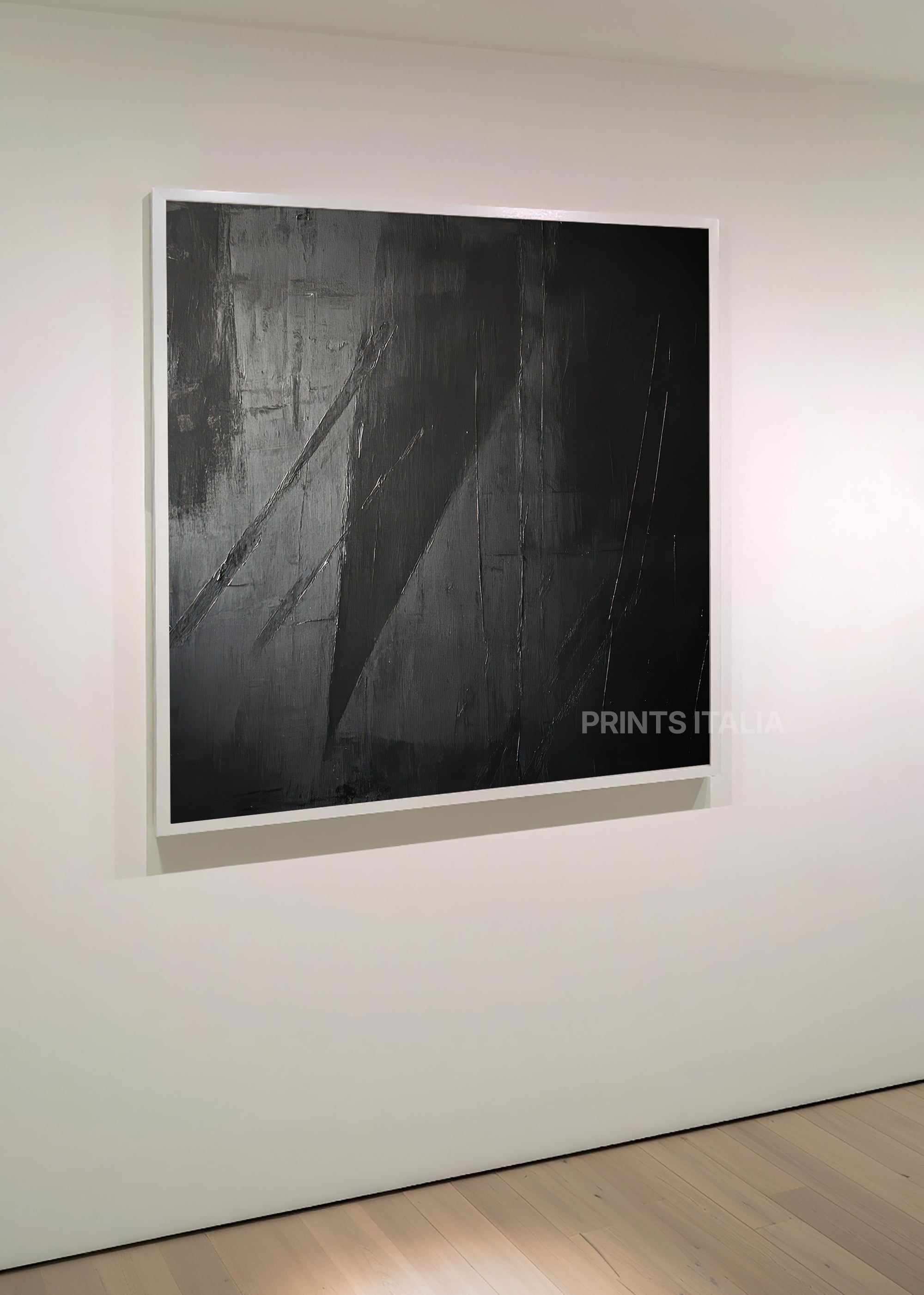 TENERA abstract print showing delicate lines and black surface texture - digital download