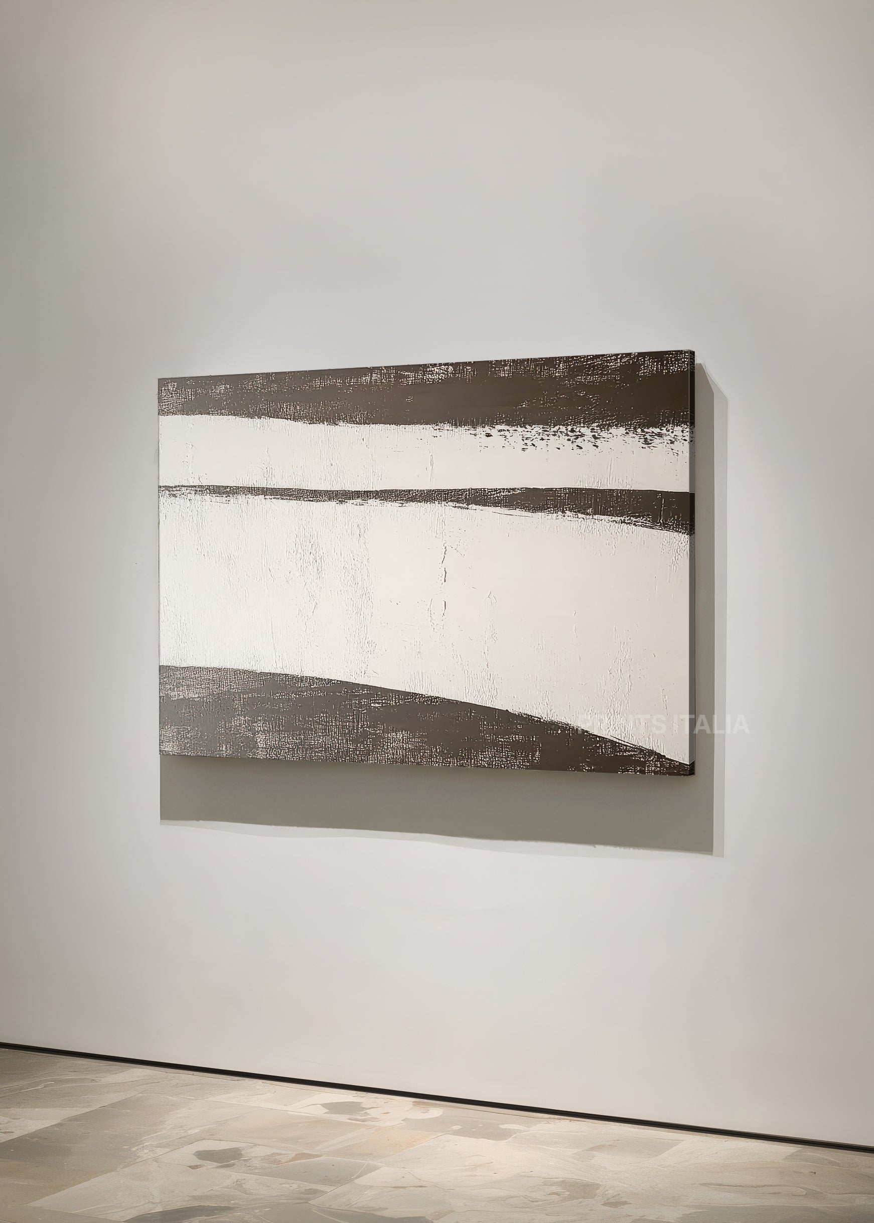 Unframed ZAYA abstract art print with clean composition in soft neutral palette