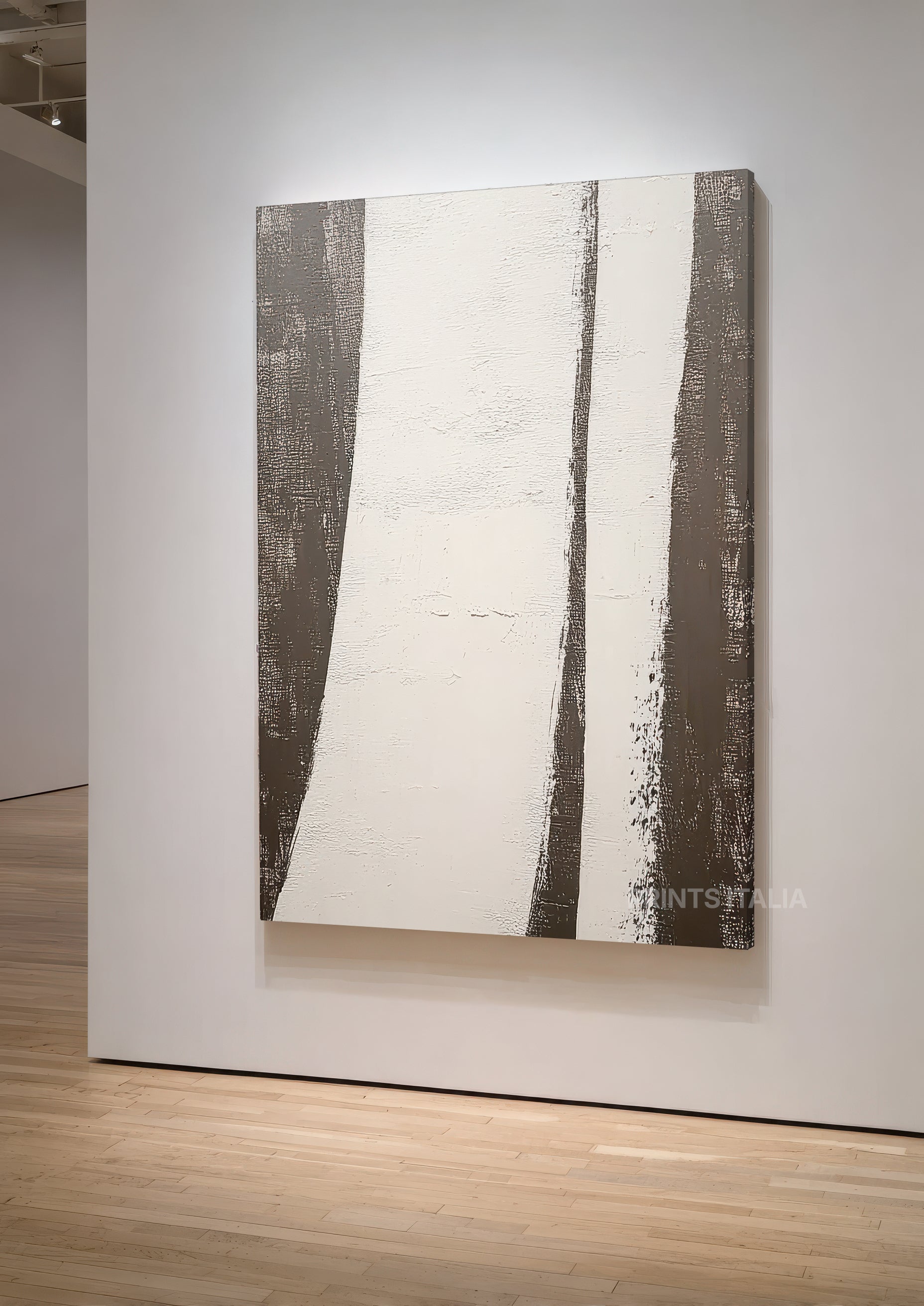 Unframed ZAYA abstract art print with clean composition in soft neutral palette